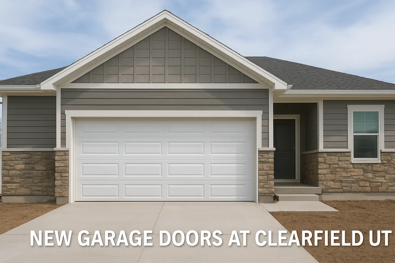 New Garage Doors at Clearfield UT