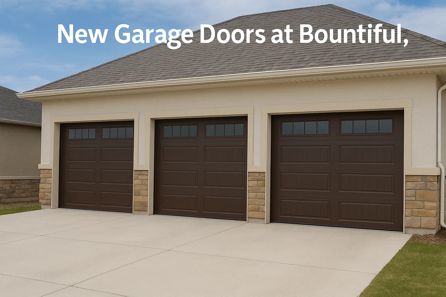 New Garage Doors at Bountiful UT