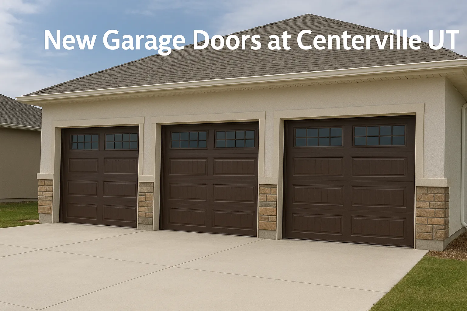 New Garage Doors at Centerville UT