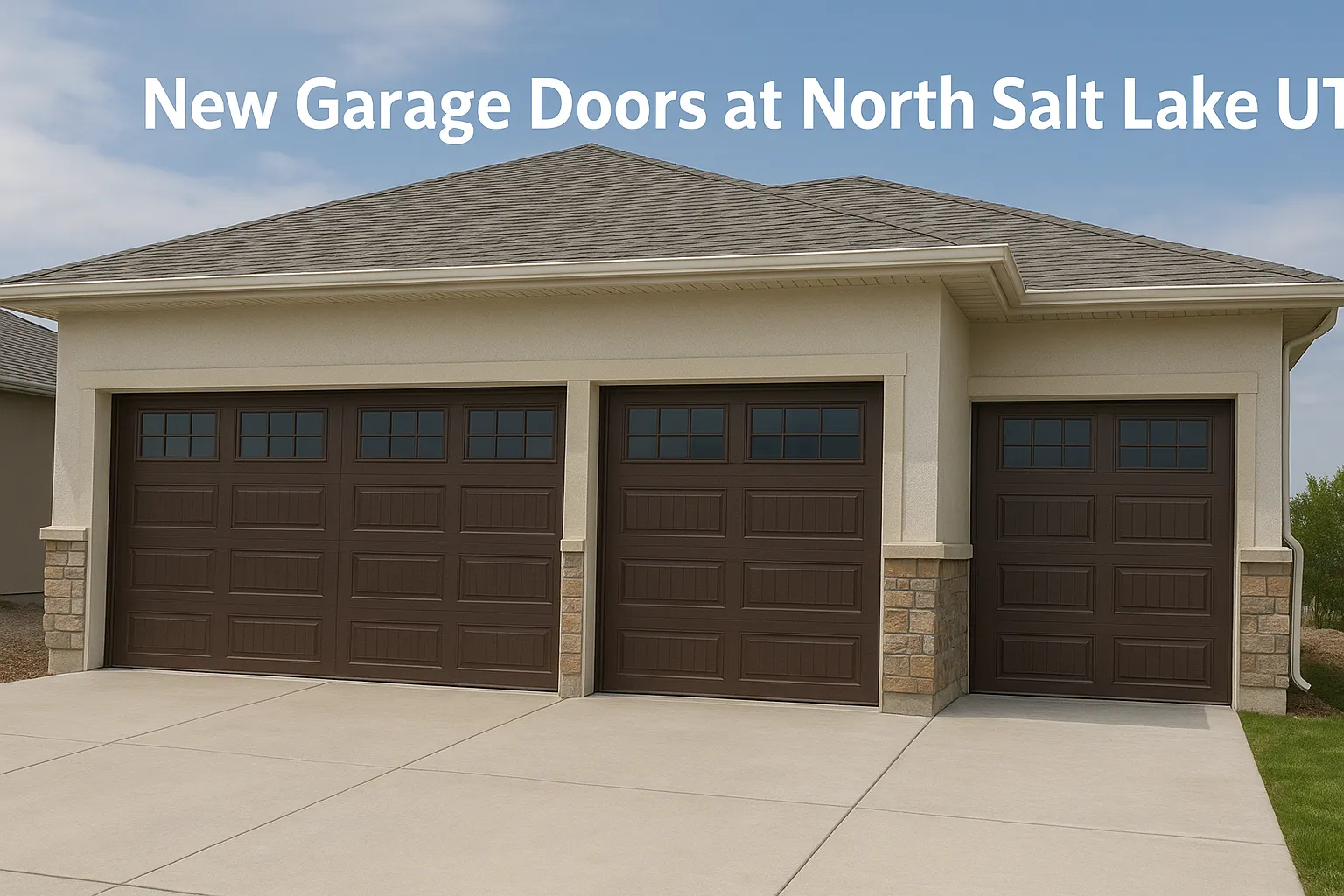 New Garage Doors at North Salt Lake UT