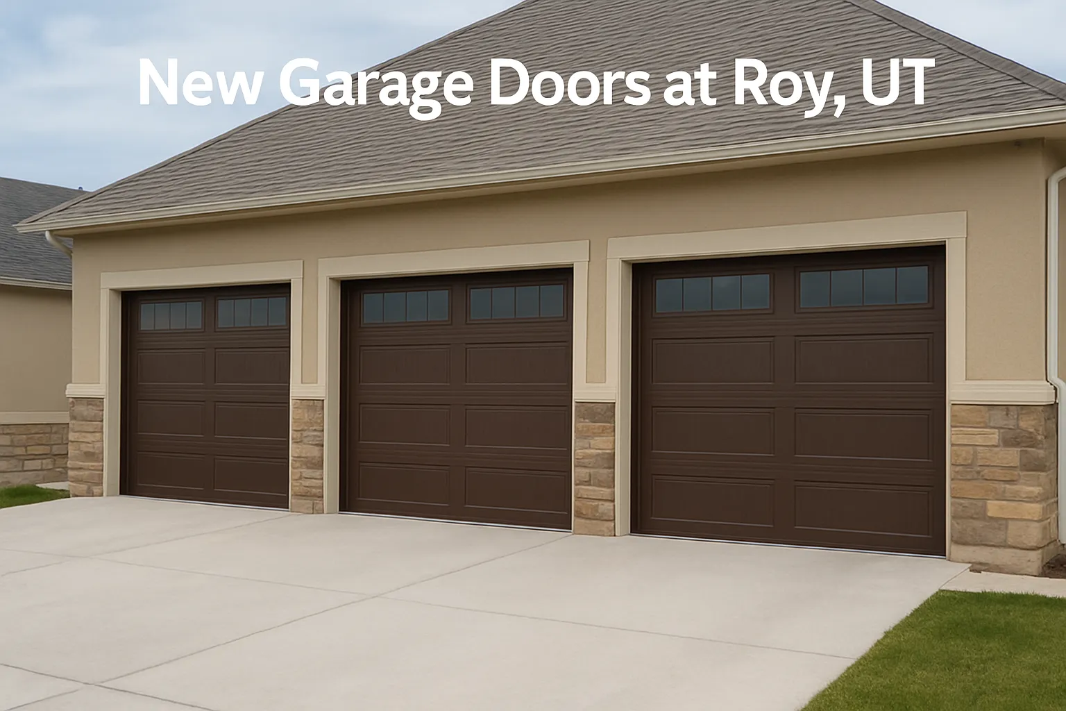 New Garage Doors at Roy UT