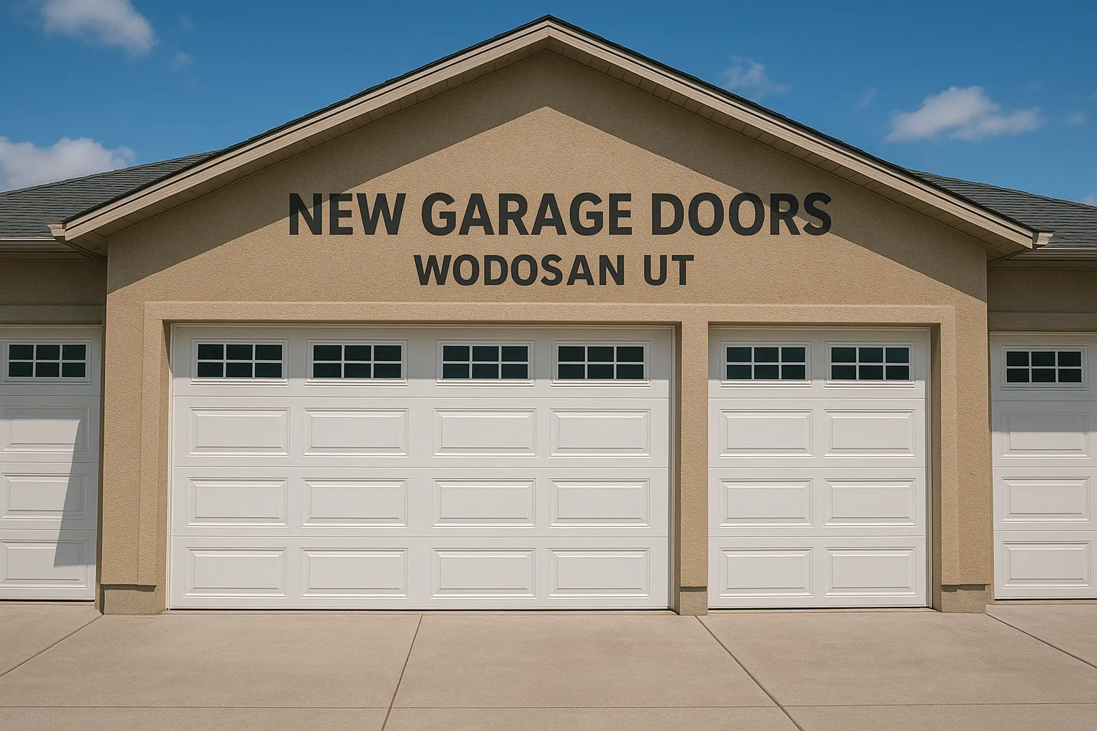 New Garage Doors at Woods Cross UT